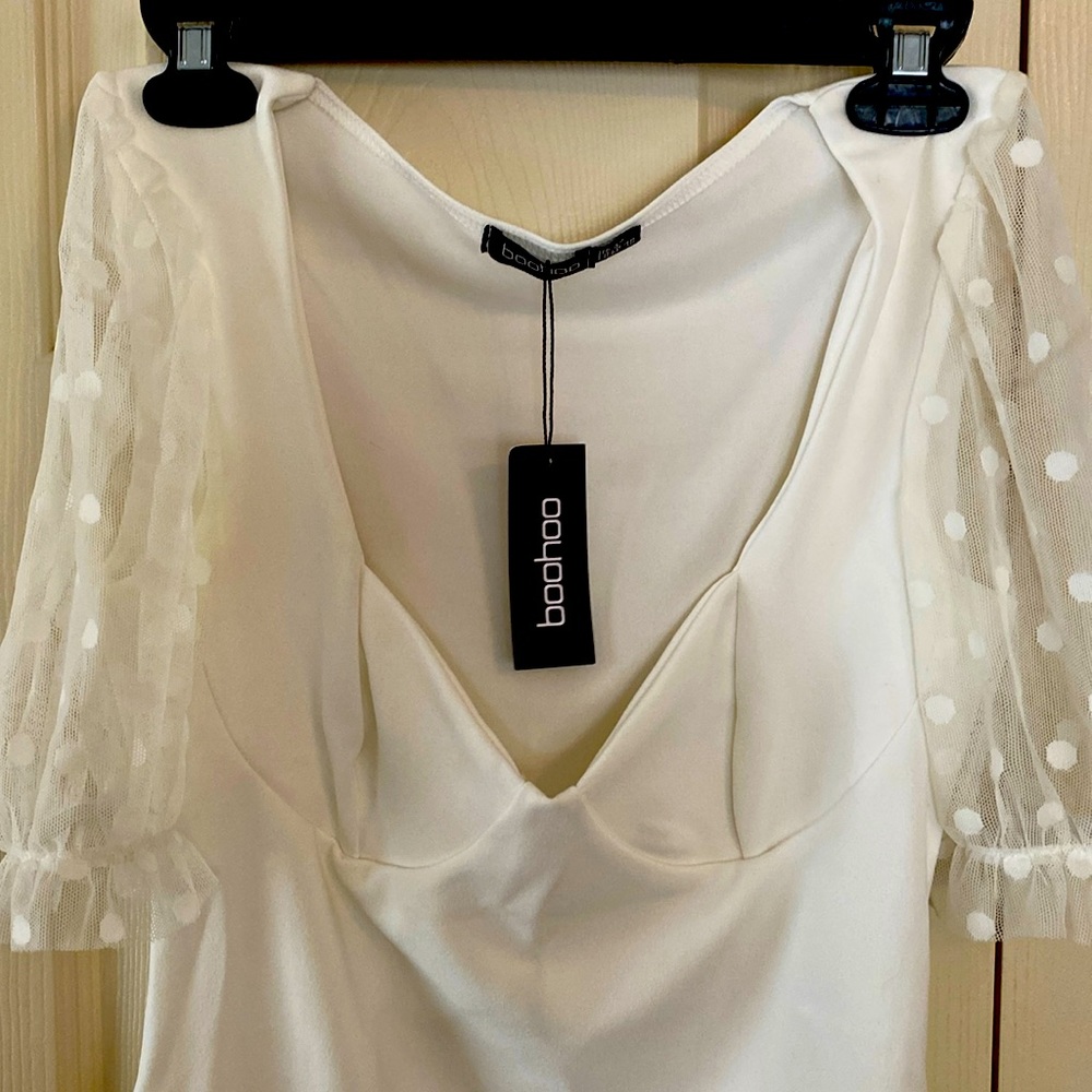 Boohoo white bodysuit